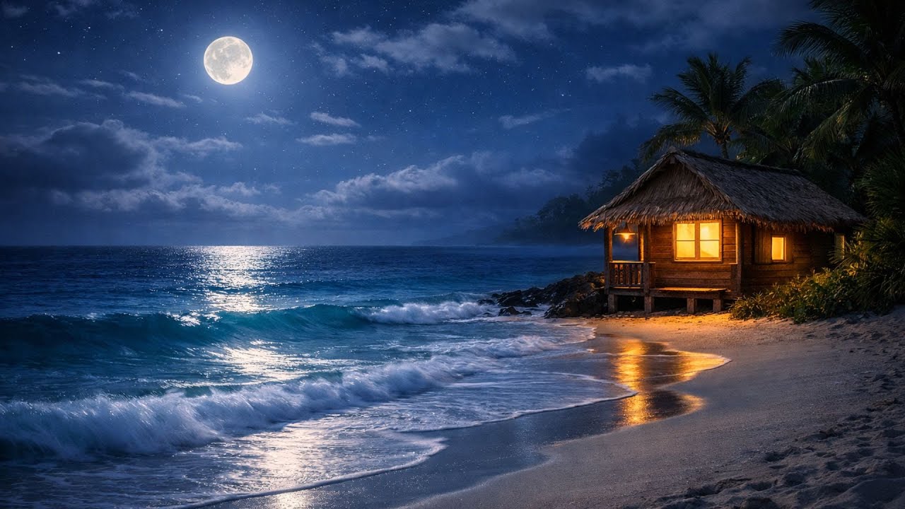 Hawaii Ocean Waves White Noise 🌊 8 Hours  Deep Sleep, Study, Insomnia Relief  Beach Sounds No Ads
