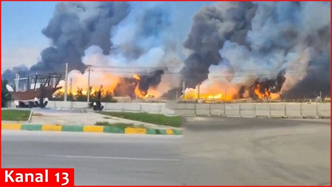 Появилось видео, демонстрирующее последствия удара по иранскому газовому месторождению Южный Парс.