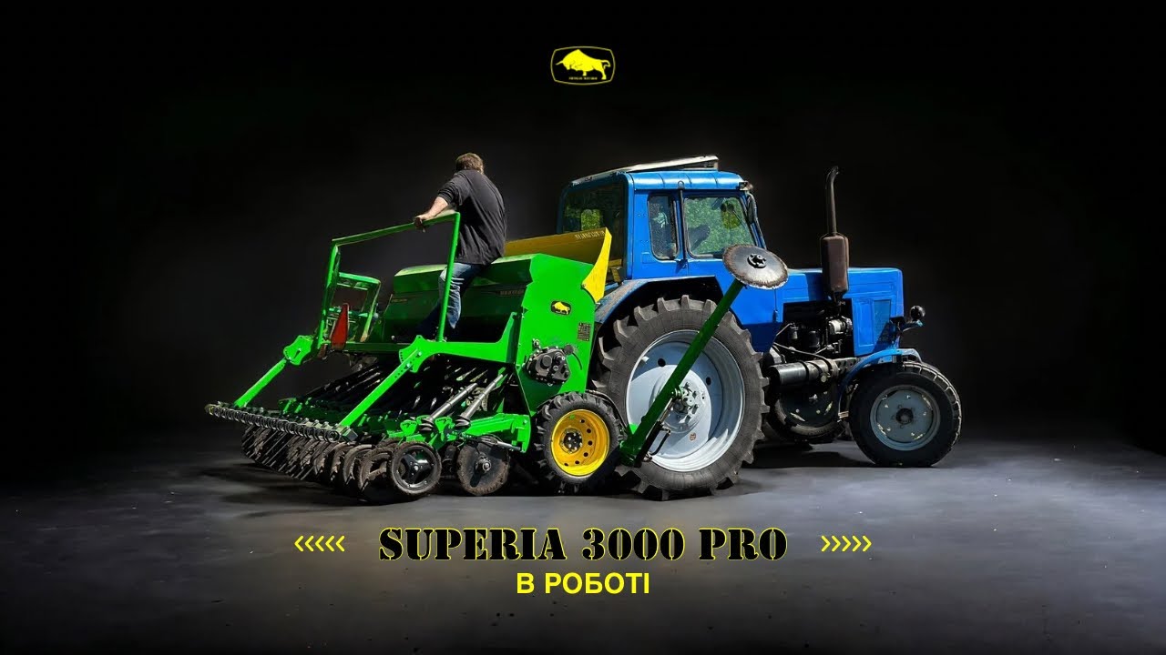 Навісна сівалка Superia 3000 Pro в роботі