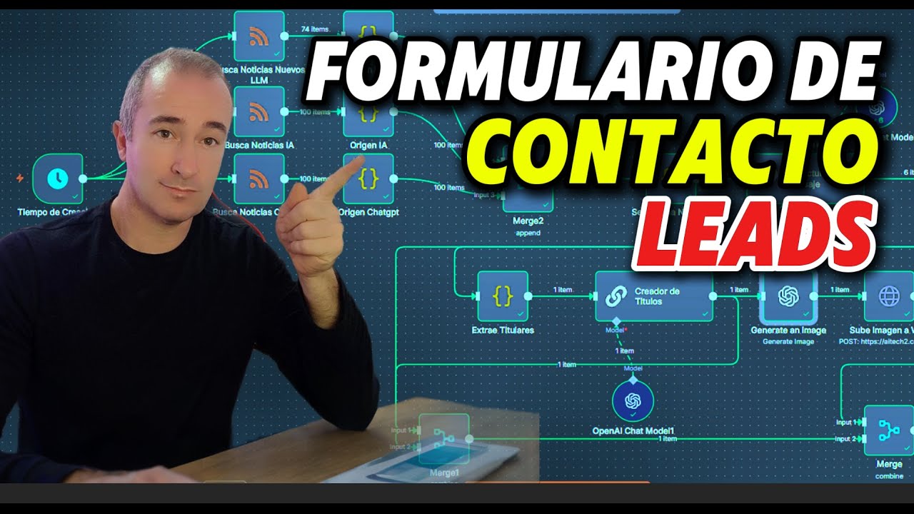 Como crear un FORMULARIO WEB en n8n para CAPTAR LEADS