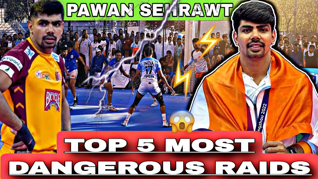 TOP 5 MOST DANGEROUS RAIDS PAWAN SEHRAWAT | KABADDI LOCAL TURNAMENT. 