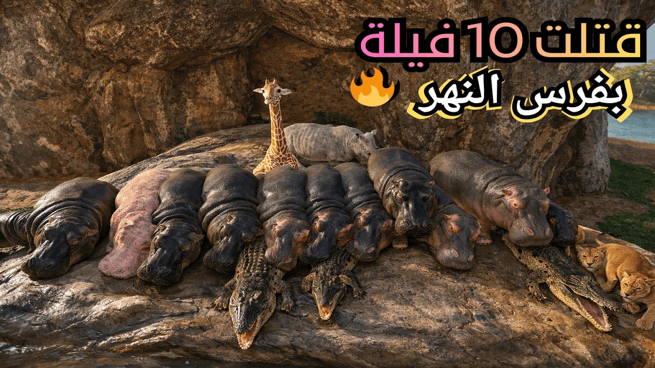 🔥 تحدي مستحيل! قتل 10 فيلة بفرس النهر 🦛🐘 | Roblox Savannah Life