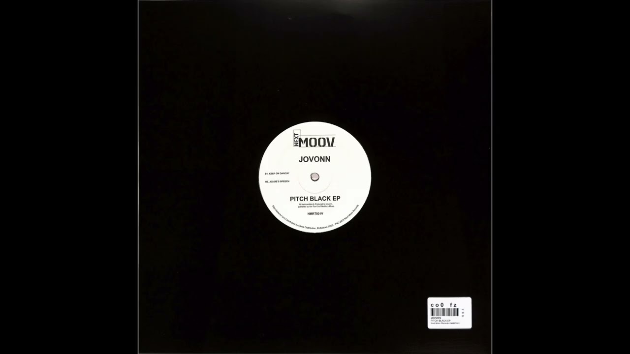 Jovonn PITCH BLACK EP -b1 Keep On Dancin'-reissue -Release:26.03.2025-NextMoov Records 12 Inch vinyl