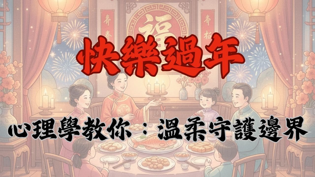 【心理學說•節日 03】｜【新年特輯】兩招心理學「溝通防身術」，讓節日相聚不再耗能！