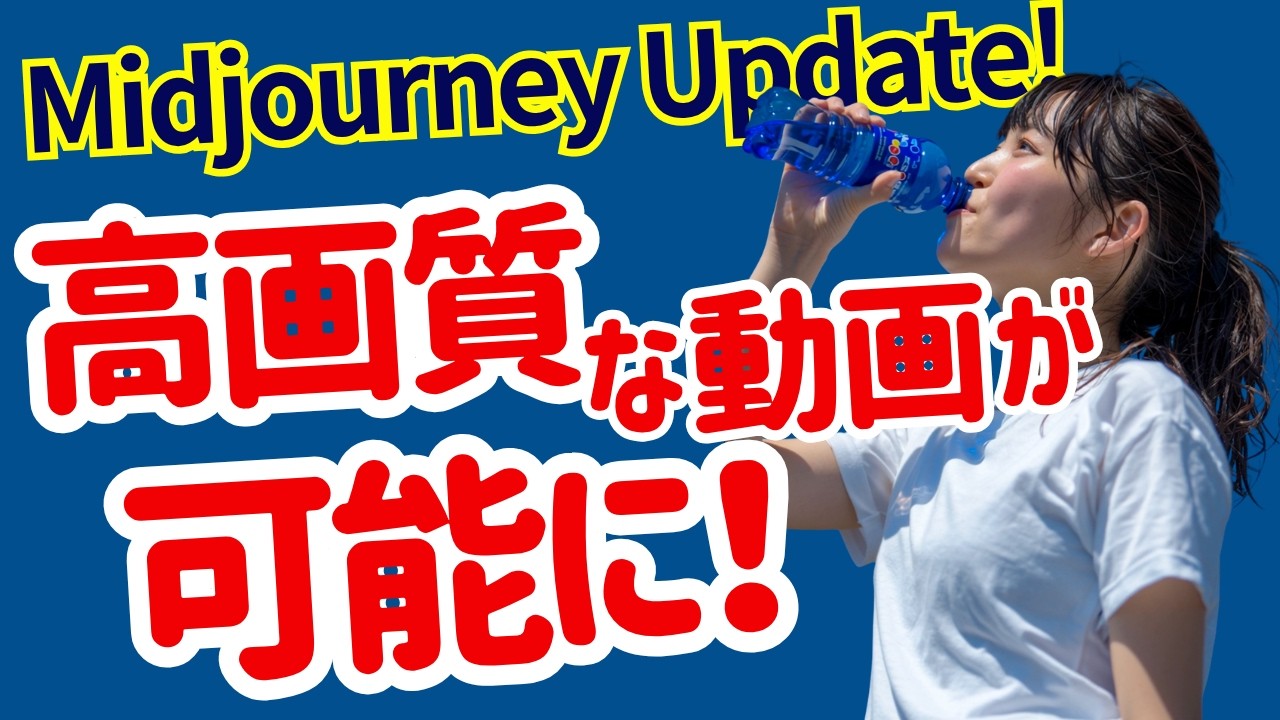 Midjourney動画生成アップデート！HD（720p）の高画質な動画が作成可能に。概要から使い方まで解説。その他アップデートも。