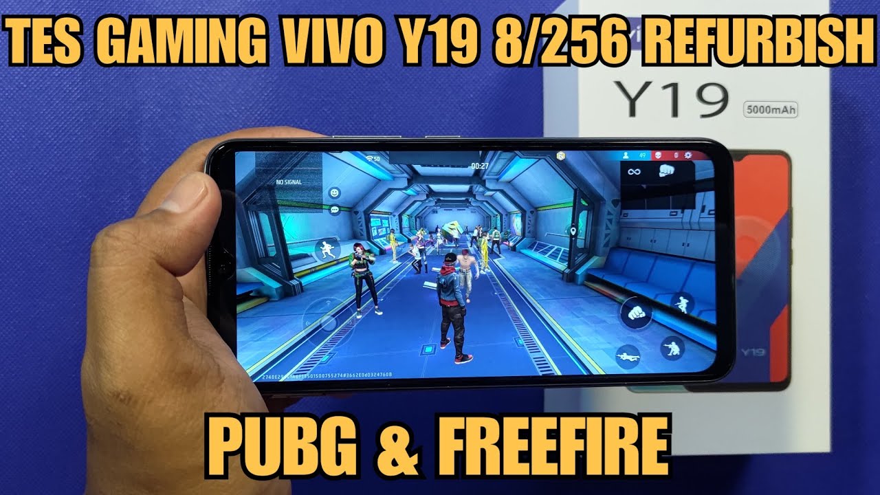 TES GAMING VIVO Y19 8/256 REFURBISH , PUBG DAN FREEFIRE
