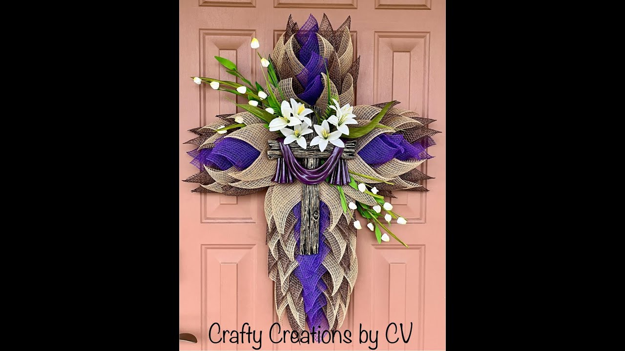Мастер-класс по созданию венка-креста: разработано Crafty Creations by CV