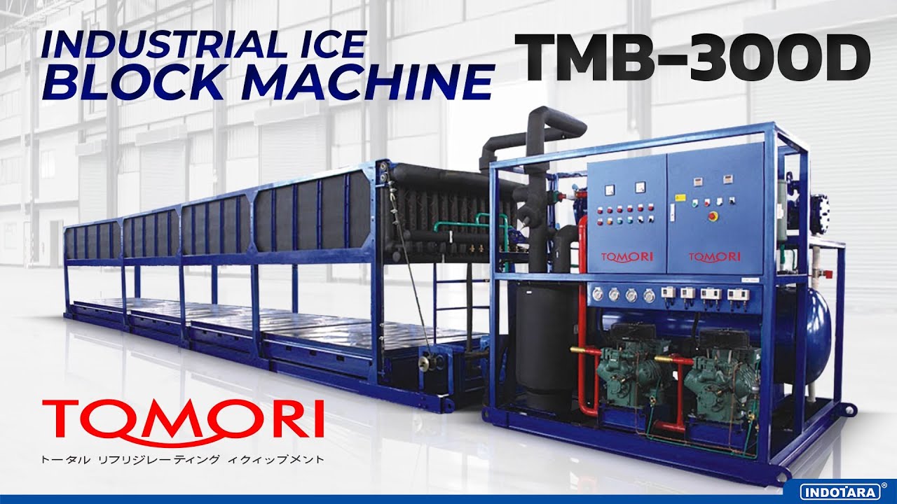 MESIN ES BALOK KAPASITAS BESAR DARI TOMORI 30 TON/HARI TMB-300D