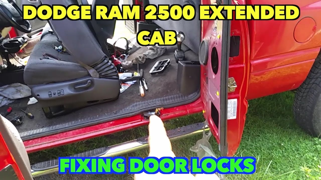 Dodge 2500 Extended cab back Door Lock Issue. Fixing it to open again.