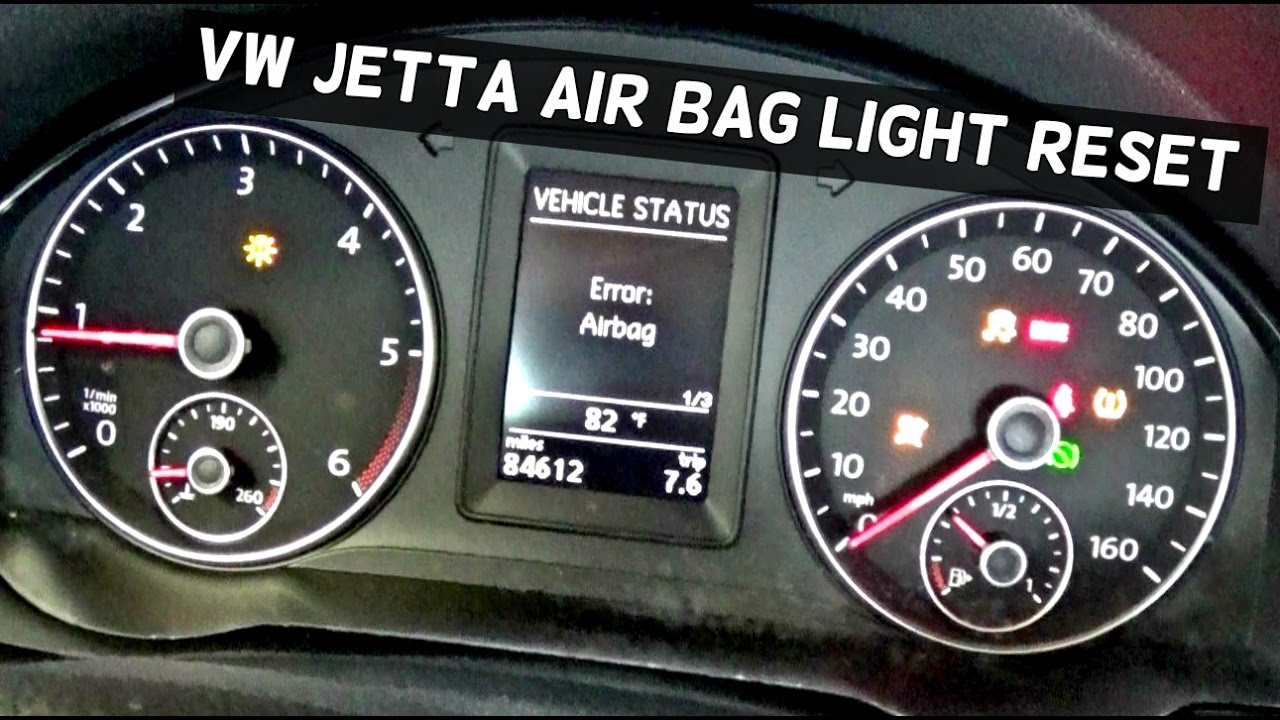 КАК СБРОСИТЬ ЛАМПОЧКУ ПОДУШКИ БЕЗОПАСНОСТИ НА VOLKSWAGEN AIRBAG