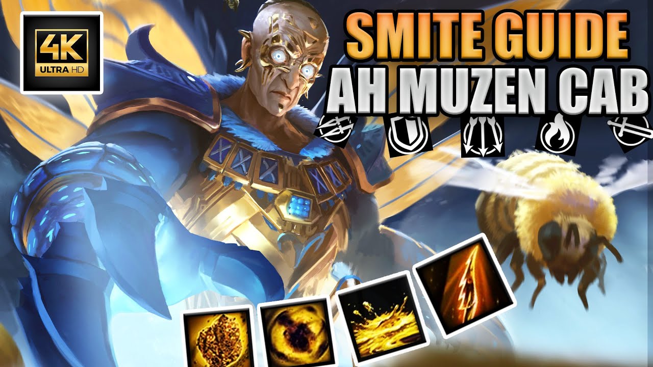 AH MUZEN CAB SMITE GUIDE! Abilities, Roles and Builds