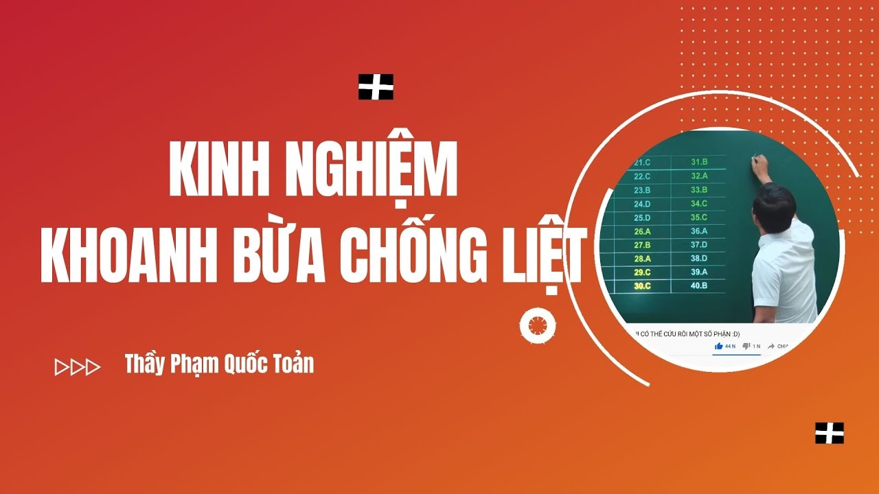 KINH NGHIỆM KHOANH BỪA CHỐNG LIỆT (ĐÔI KHI CÓ THỂ CỨU RỖI MỘT SỐ PHẬN :D)