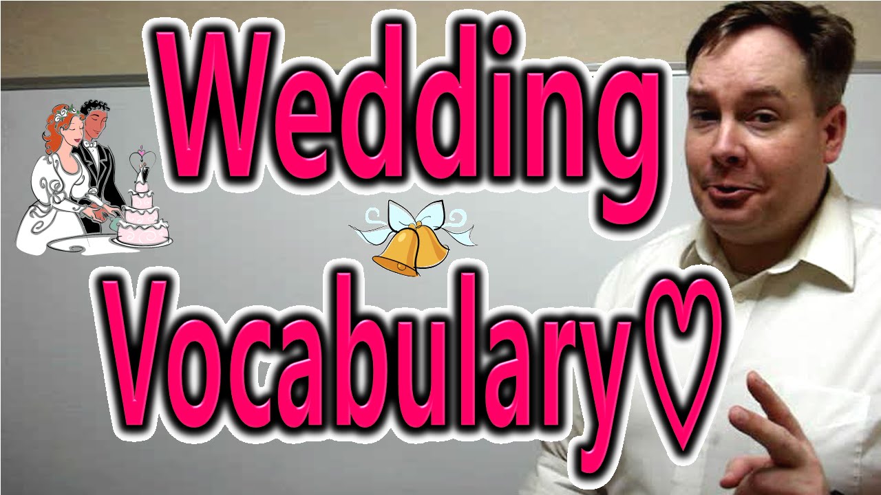 Wedding vocabulary [ ForB English Lesson ]