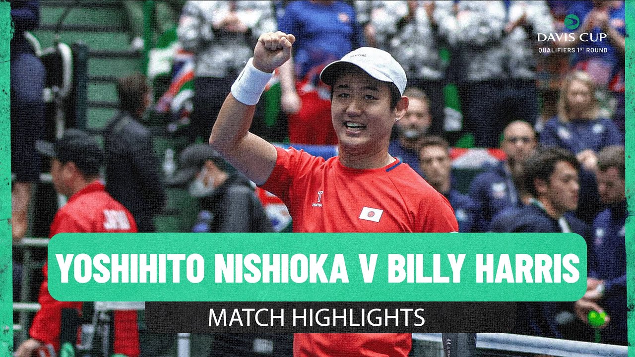 Yoshihito Nishioka v Billy Harris | Japan v Great Britain | 2025 Davis Cup Match Highlights
