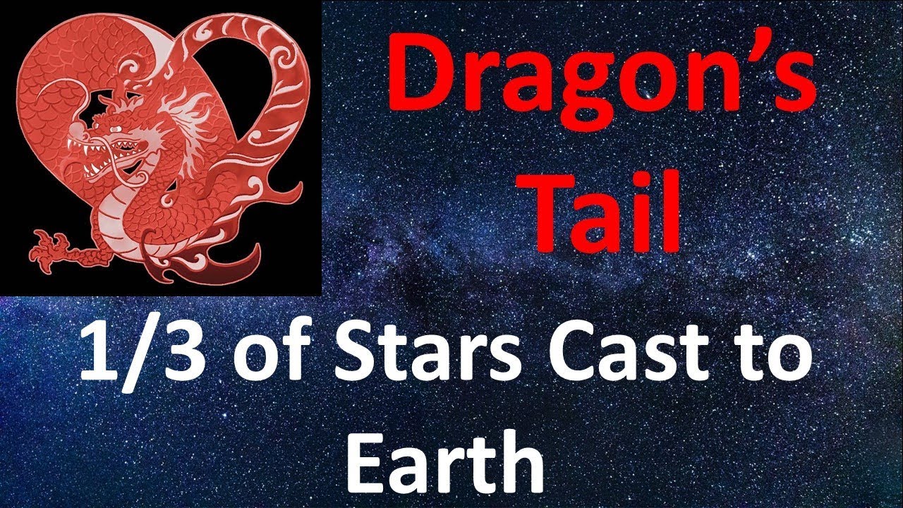 Dragon's Tail casts one-third (1/3) of stars to the Earth - What does this mean in the Bible?