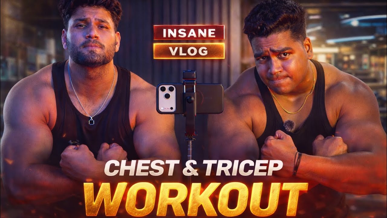 Full Chest & tricep workout With Mohit Bhai 😈 | Full Intense Workout