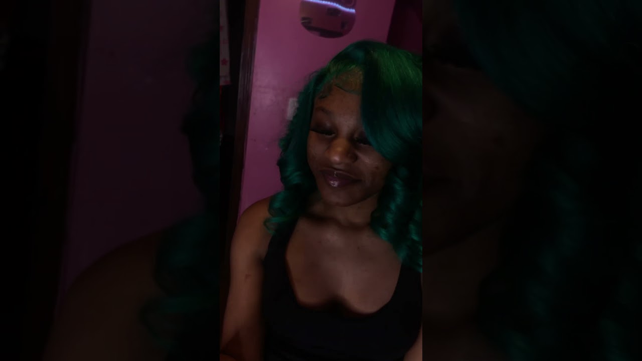 Green freepart wig ft samiyahdior