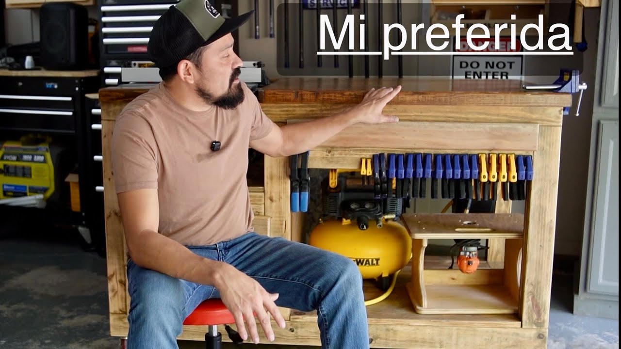 Mesa de trabajo para carpintería 