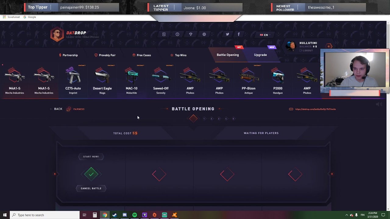 20e vs datdrop: täähä meni näppärästi :D