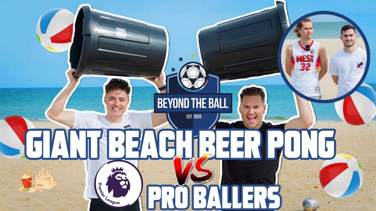 Todd Cantwell & Lewis Cook Take On GIANT Beer Pong!