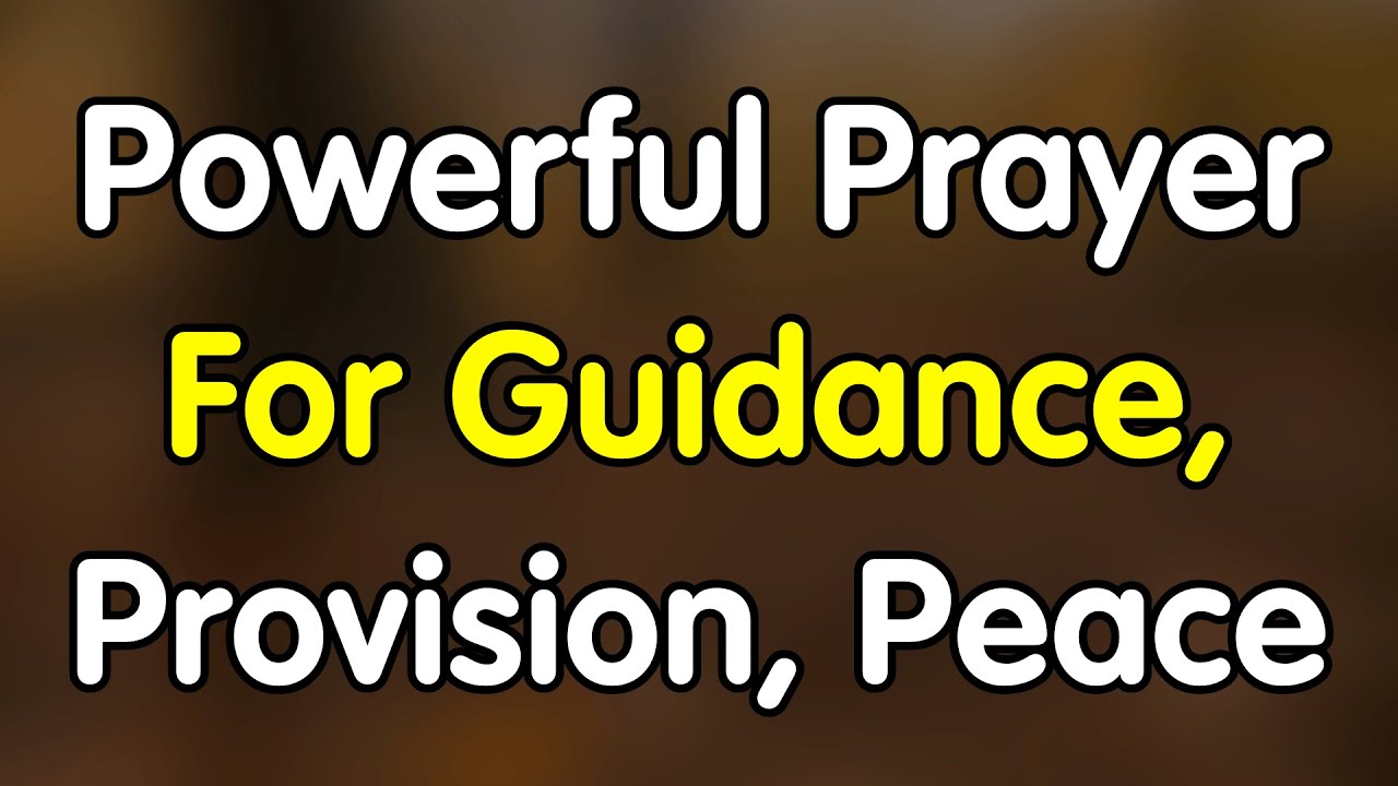 29th January | Prayer for Guidance, Provision, and Peace | January 29, Thursday