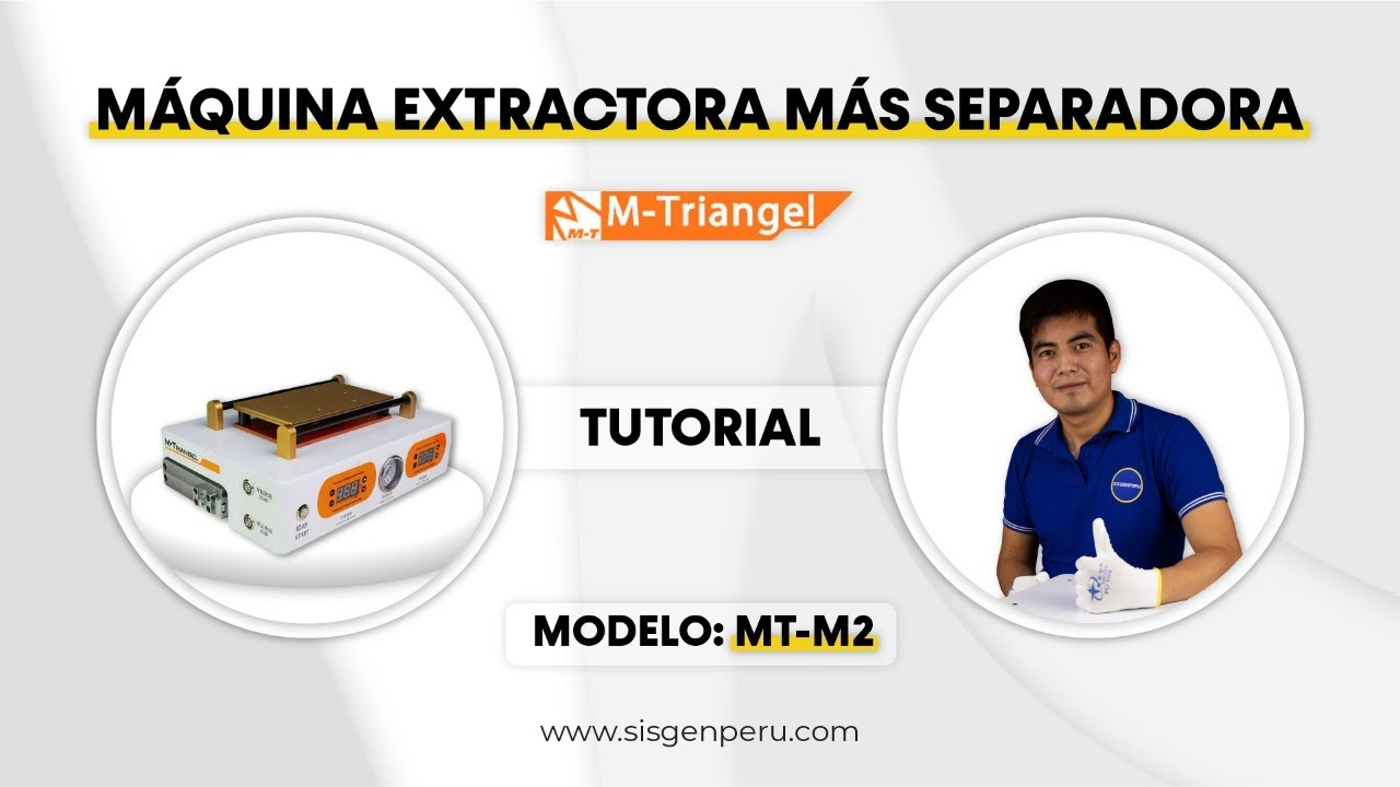 Extractora y separadora Triangel MT-M2 | Tutorial SisgenPeru