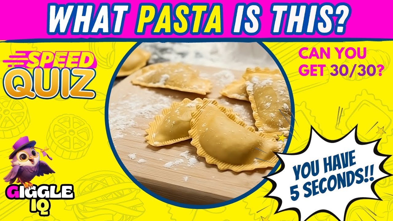 Guess the Food Quiz Game -  25 Pasta Trivia Questions