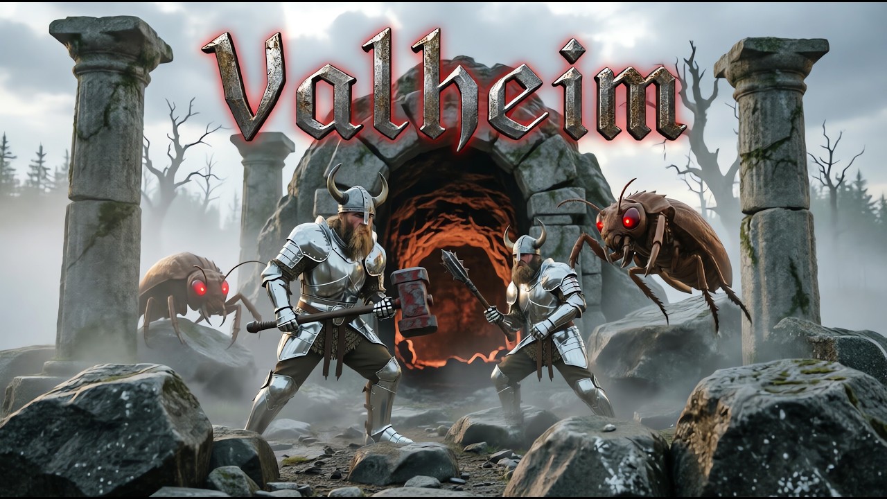 Бот и Lionez в VALHEIM - Опустошаем данжи ТУМАННЫХ земель!
