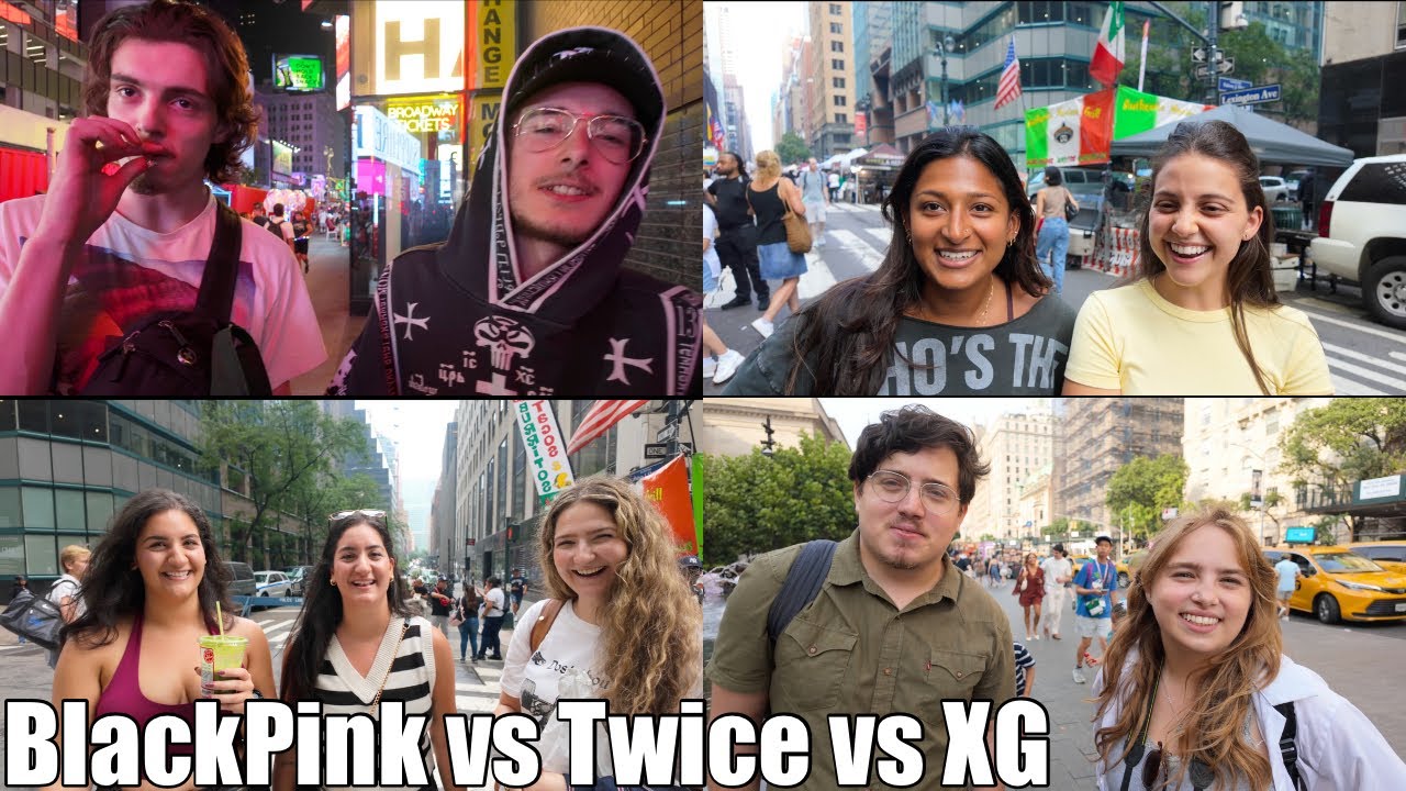 Я спросил Нью-Йорк, кто круче: BLACKPINK, XG или TWICE… Вы не поверите, кто победил! | Ferg In Th...