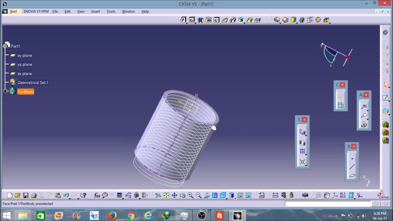Catia V5: Internal Thread Tutorial
