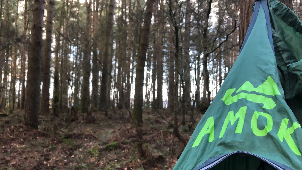 Solo hammock camping in the Amok Draumr 3.0