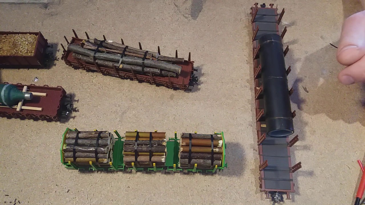 Wagenladung für die Modellbahn