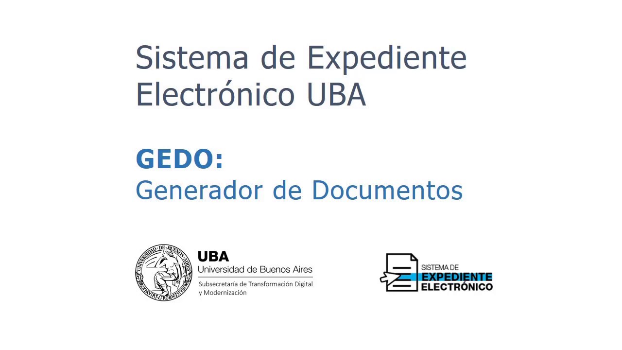 GEDO: Crear, Enviar a la Firma y Hacer Seguimiento de un documento