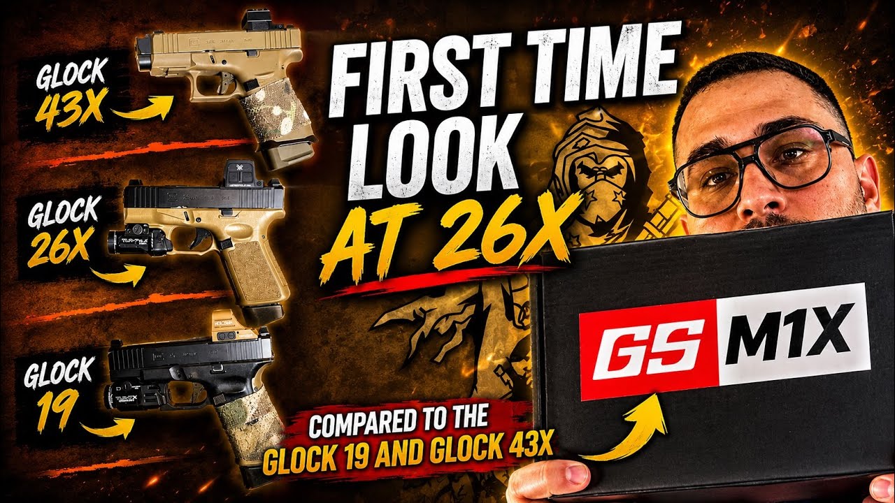 Inspecting the Glock 26x (M1X) compared to the Glock 19 and Glock 43x 