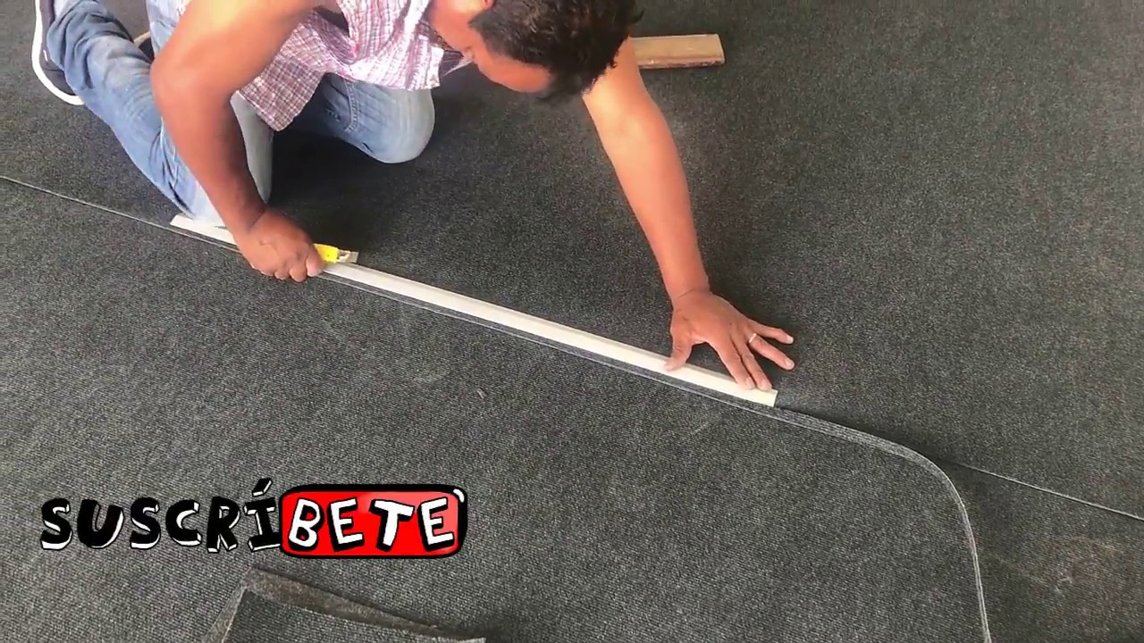 COMO INSTALAR ALFOMBRA EN PISO | INSTALACION DE UNA ALFOMBRA | TAPIZON PARA PISO  |#CORTINAS TAPIZO