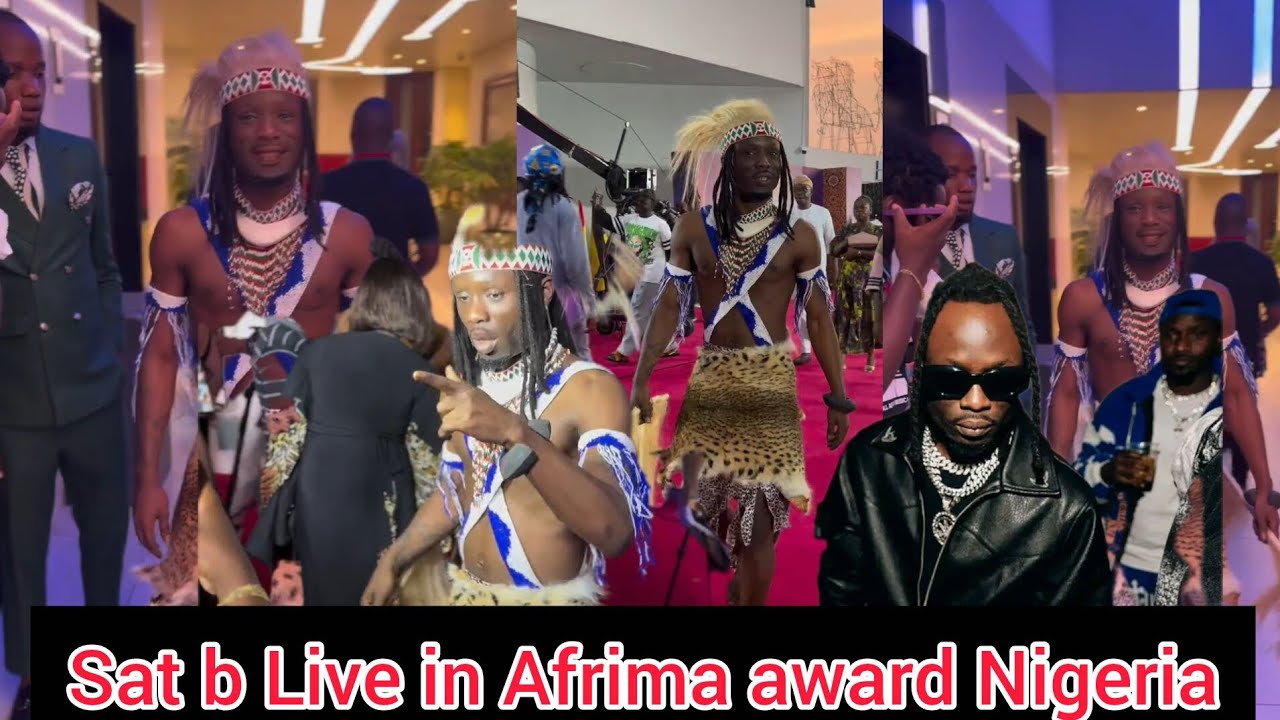 Sat b akoze show yumuriro muri Nigeria Afrima award  aho yinjiye yambara impuzu zakaranga 🔥