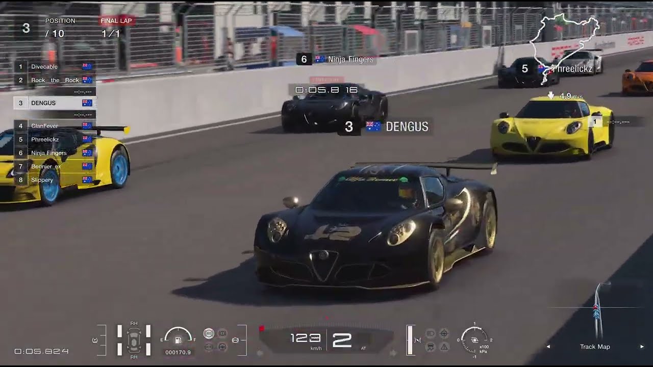 GT7 Thrash - Alfa 4C Road Car at The Ring - 5-3-26