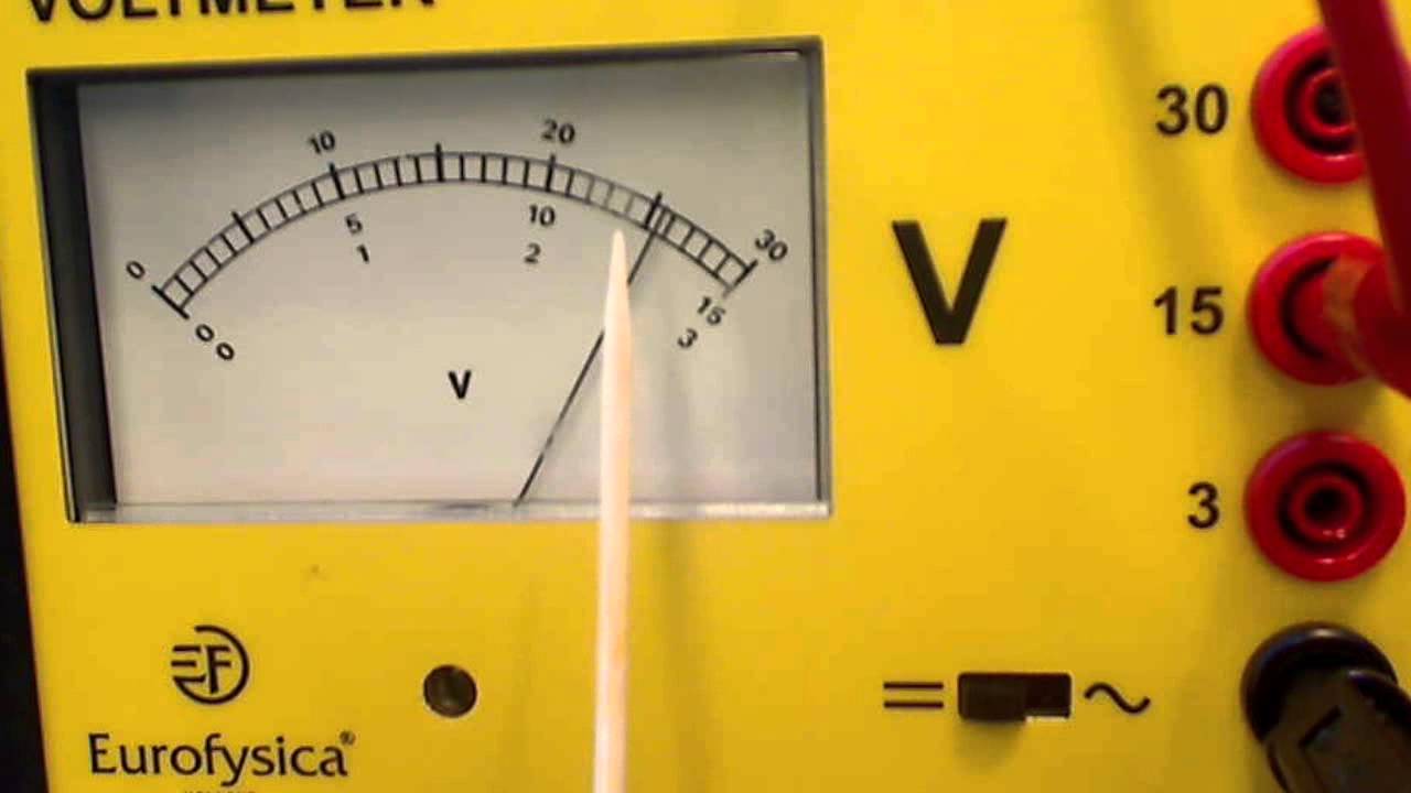 aflezen spanningsmeter
