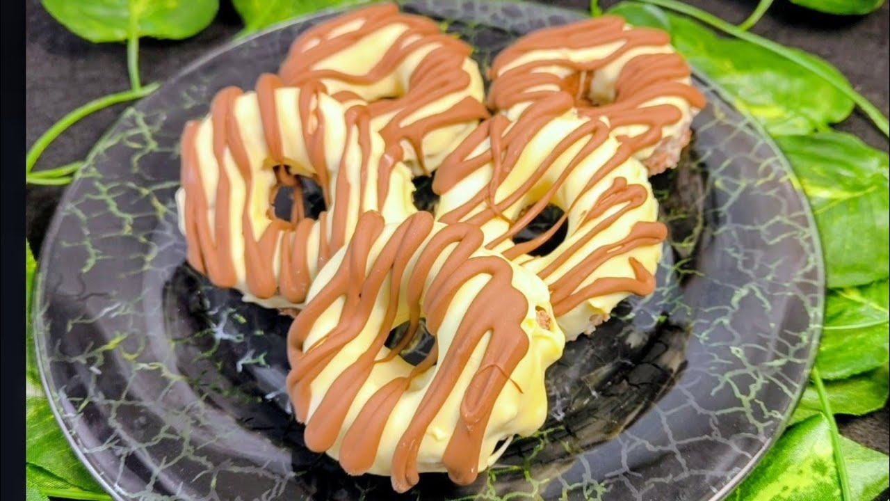 ✨ endúlzate el día en 15 min! 😋 Sin horno ni amasado// mini donut 🥯