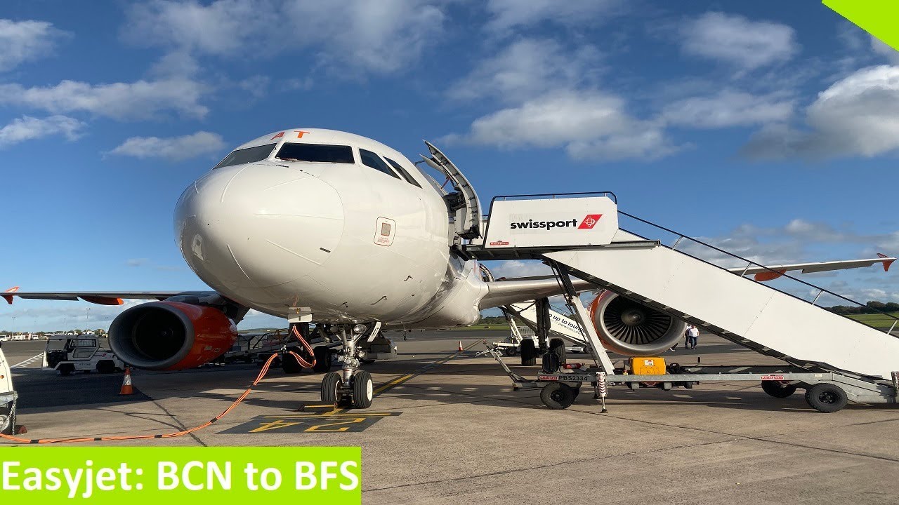 EasyJet A319-111 Flight | Barcelona Airport [BCN] - Belfast International [BFS]