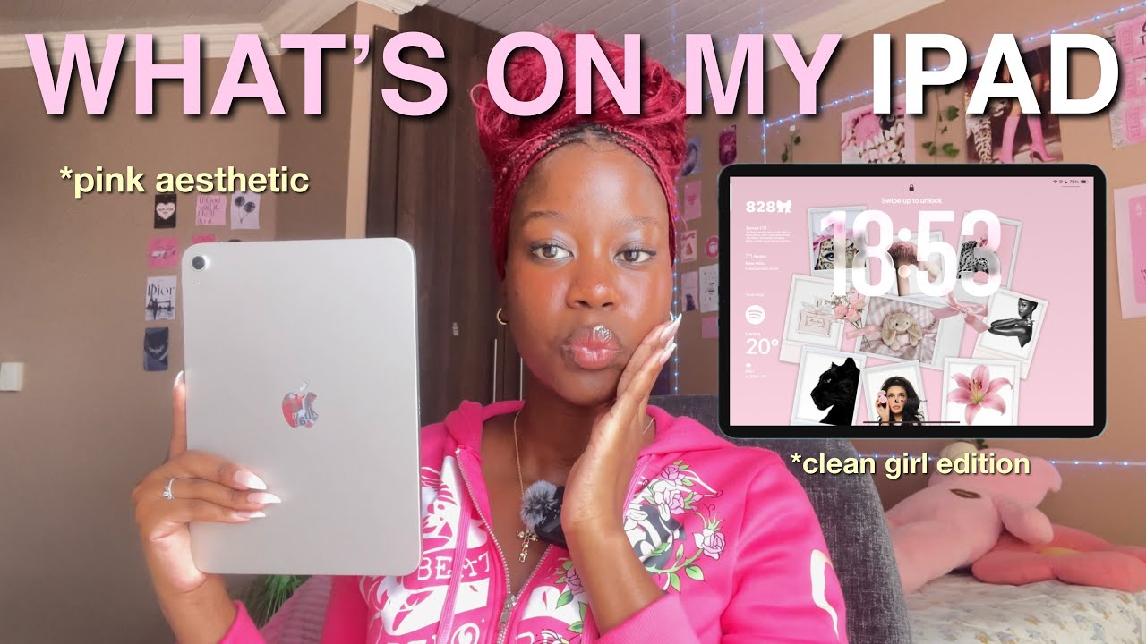 WHAT’S ON MY IPAD 2026!! (pink aesthetic) girly setup + widgets ,that girl ,11th gen 🎀🐆🧚‍♀️