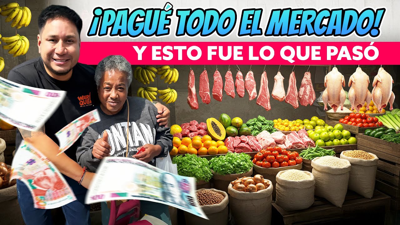 Pagar el mercado a desconocidos: UNA SONRISA VALE MÁS QUE EL DINERO | Jugando FU MANCHU en Mercado🇵🇪