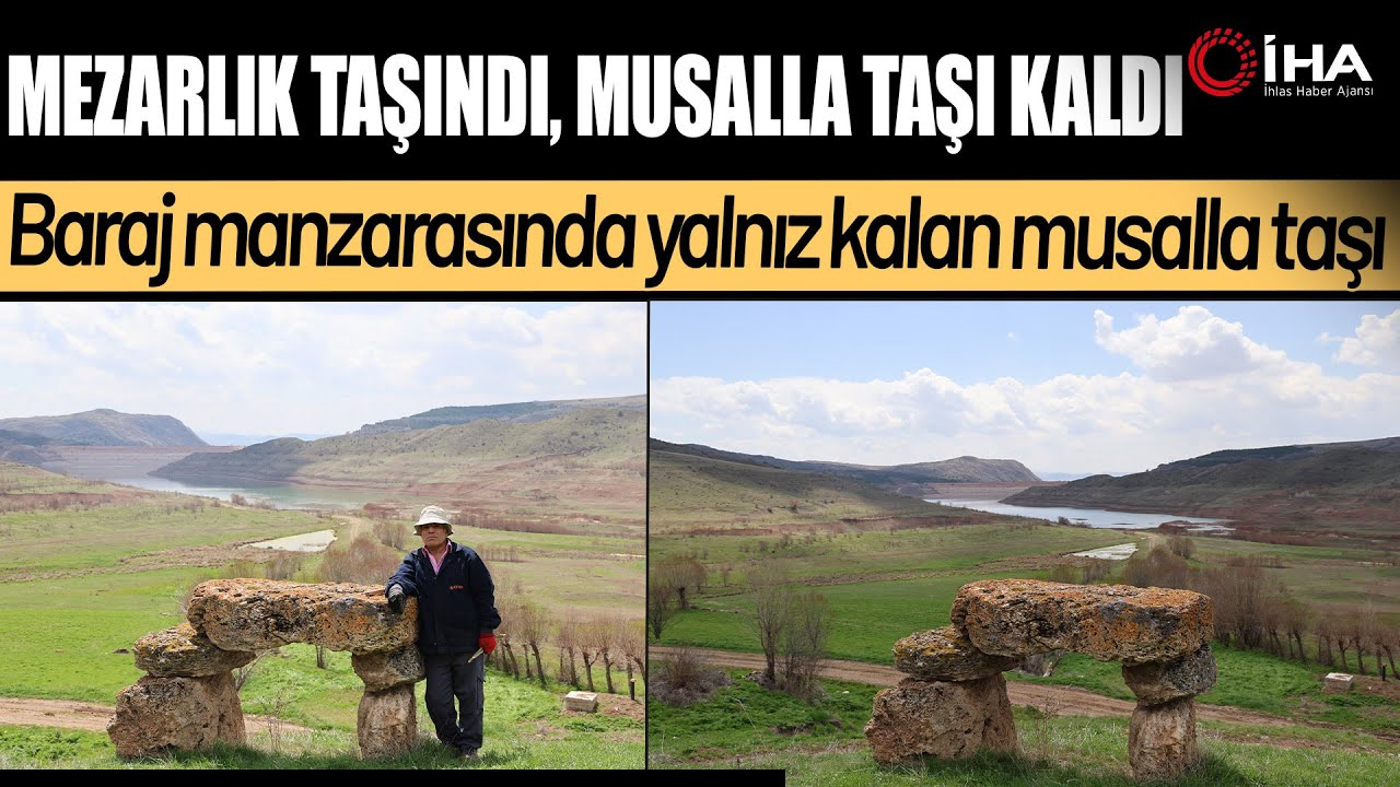 Tarihi Baraj Manzaralı Musalla Taşı Görenleri Ürkütüyor