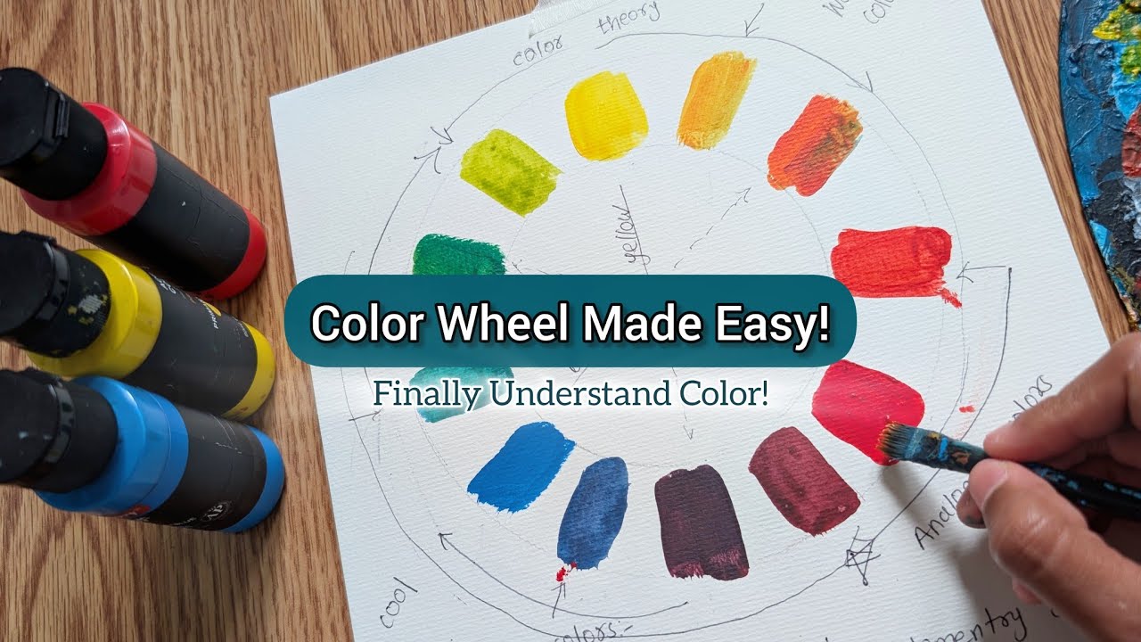 Complete Color Wheel Guide for Acrylic Painting | Warm, Cool, Complementary Colors Explained