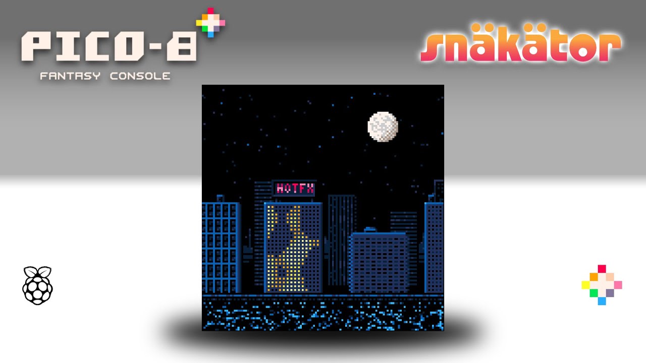 PICO-8 : cool graphics demo "snäkätor"