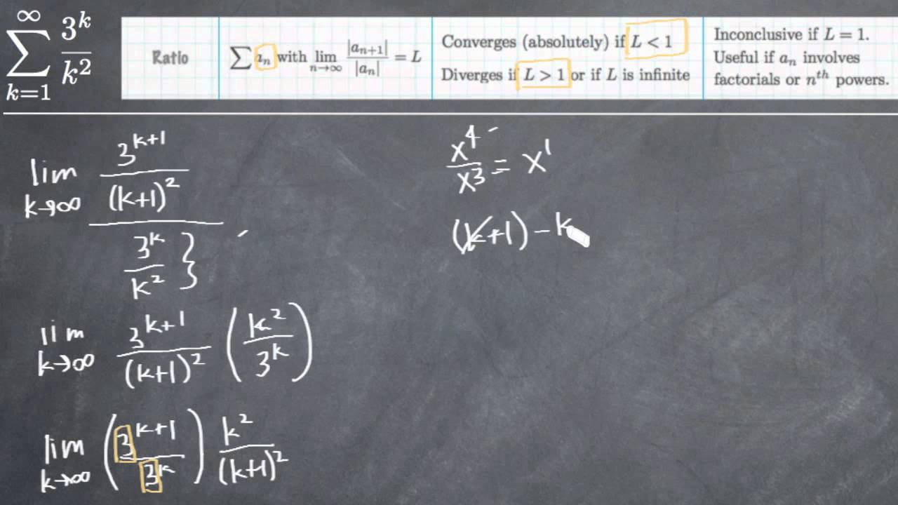 Ratio Test - Calculus (KristaKingMath)