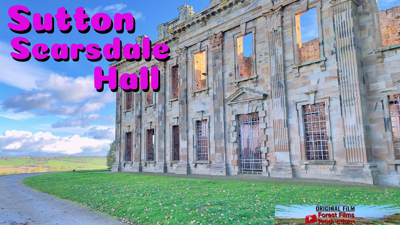 Strolling through Sutton Scarsdale Hall in Chesterfield, Derbyshire, on a crisp autumn day.
