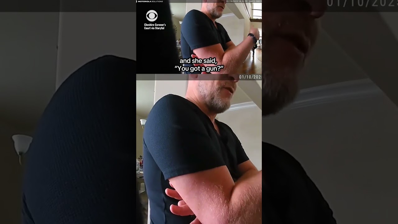 Body cam footage shows moments after father fatally shot British daughter #shorts