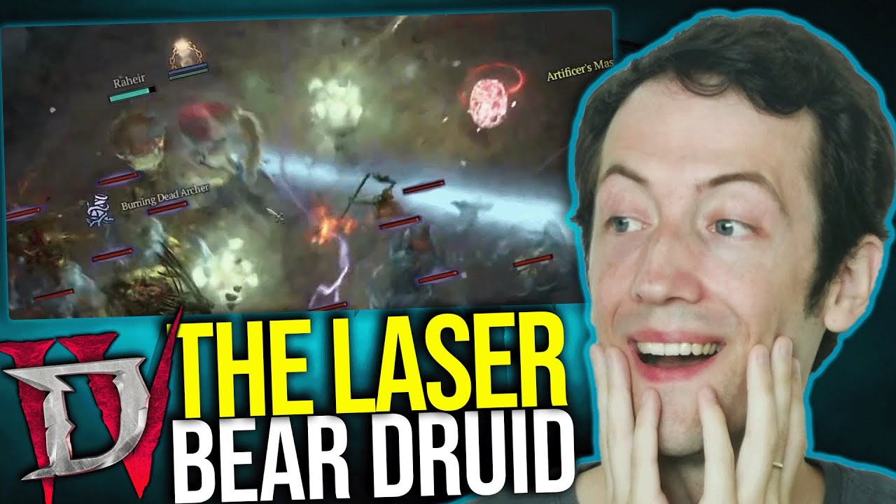 Diablo 4 - THE LASER BEAR: Stone Burst Druid is FUN!