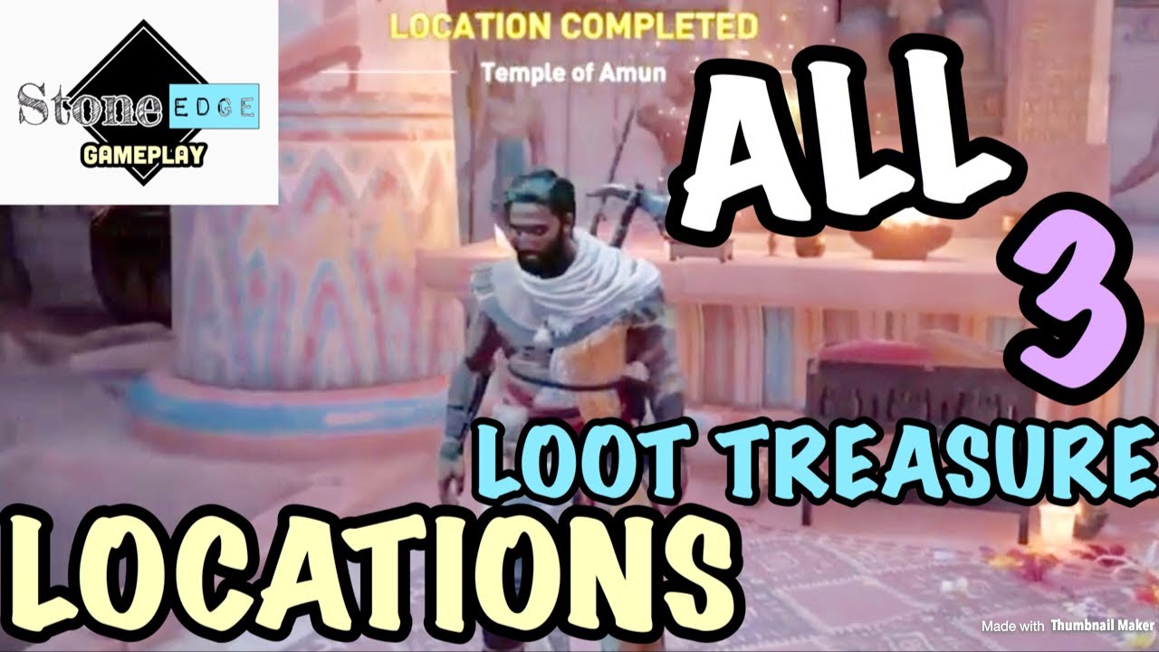 Assassin&rsquo;s Creed Origins - Temple Of Amun Loot Treasure Locations